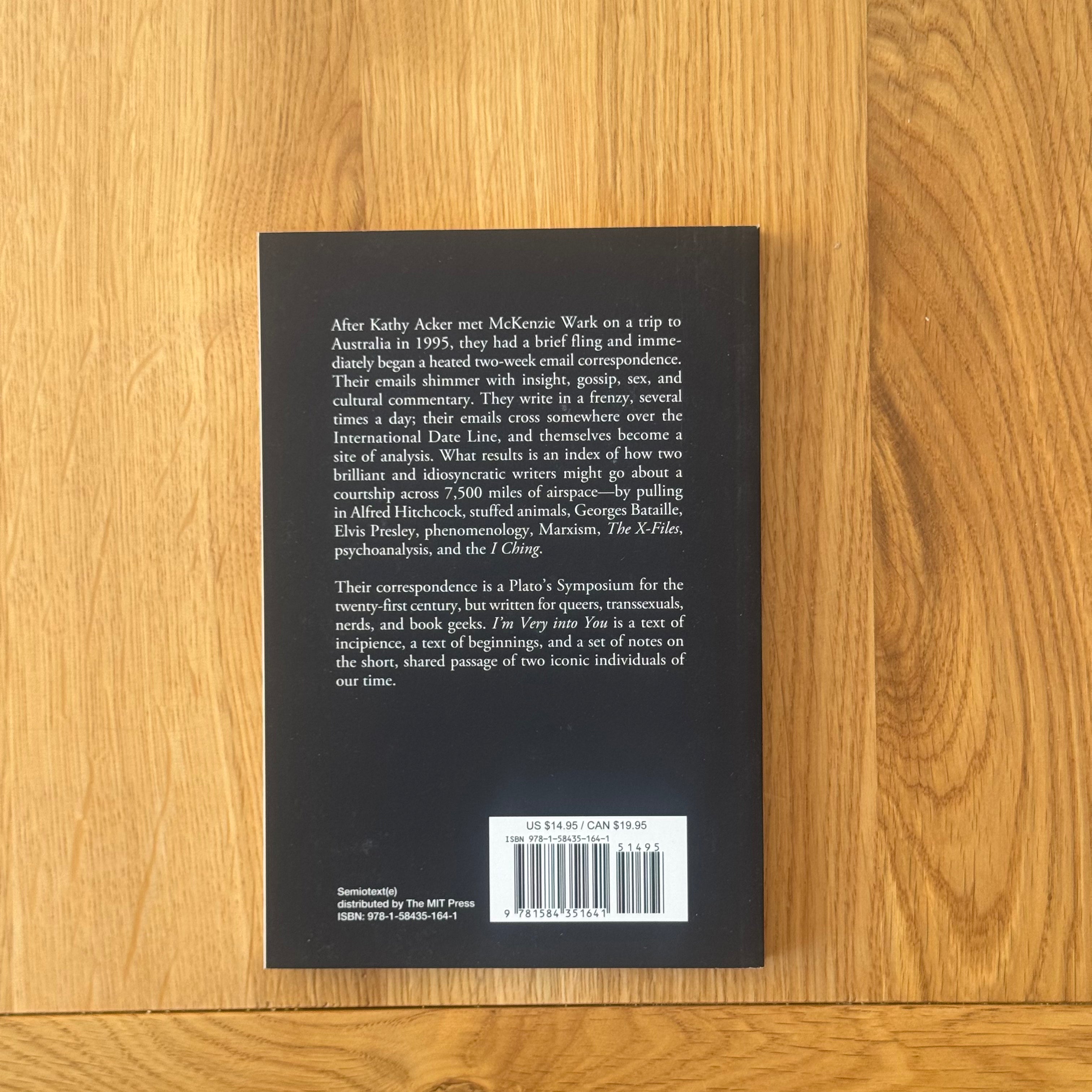 I'm Very into You by Kathy Acker