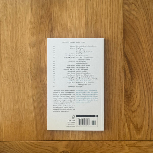 Great Ideas: When I Dare to Be Powerful by Audre Lorde