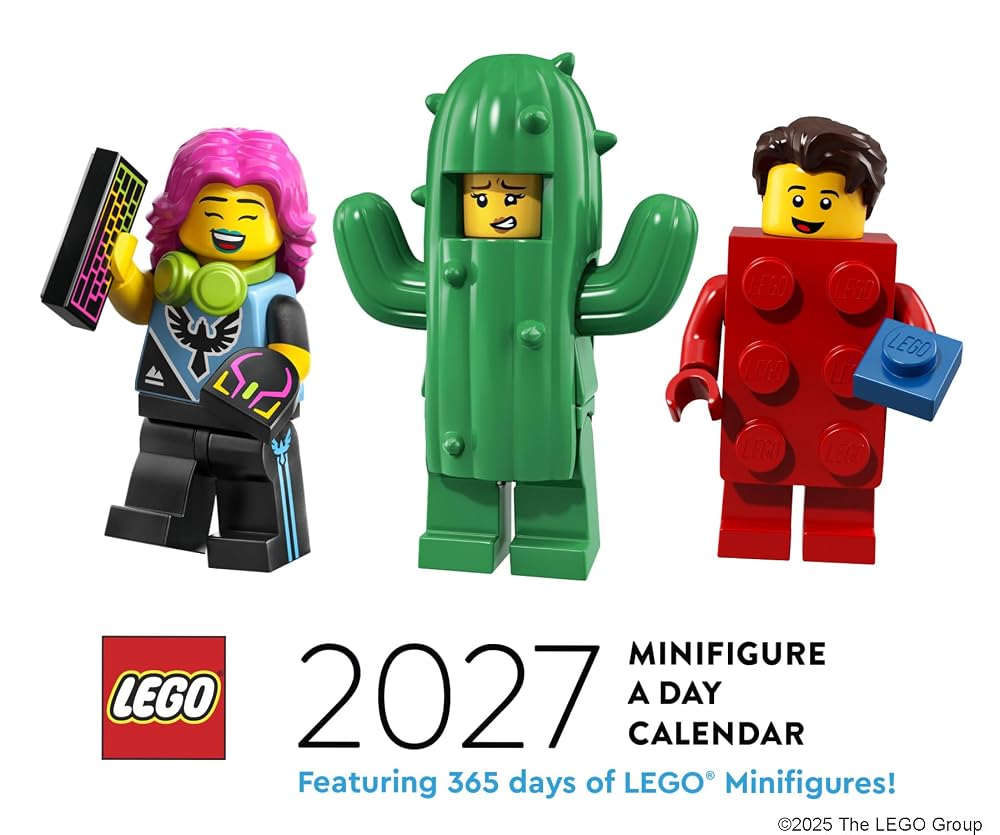 LEGO Minifigure a Day 2027 Daily Calendar cover image