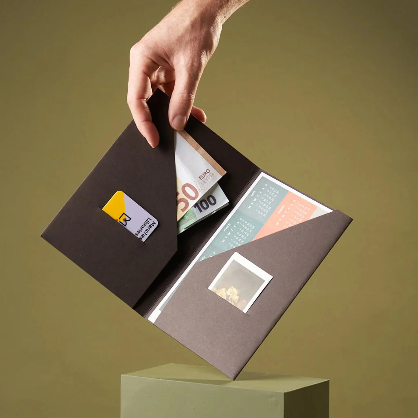 paper republic | card & cash holder for your leather journal [XL]