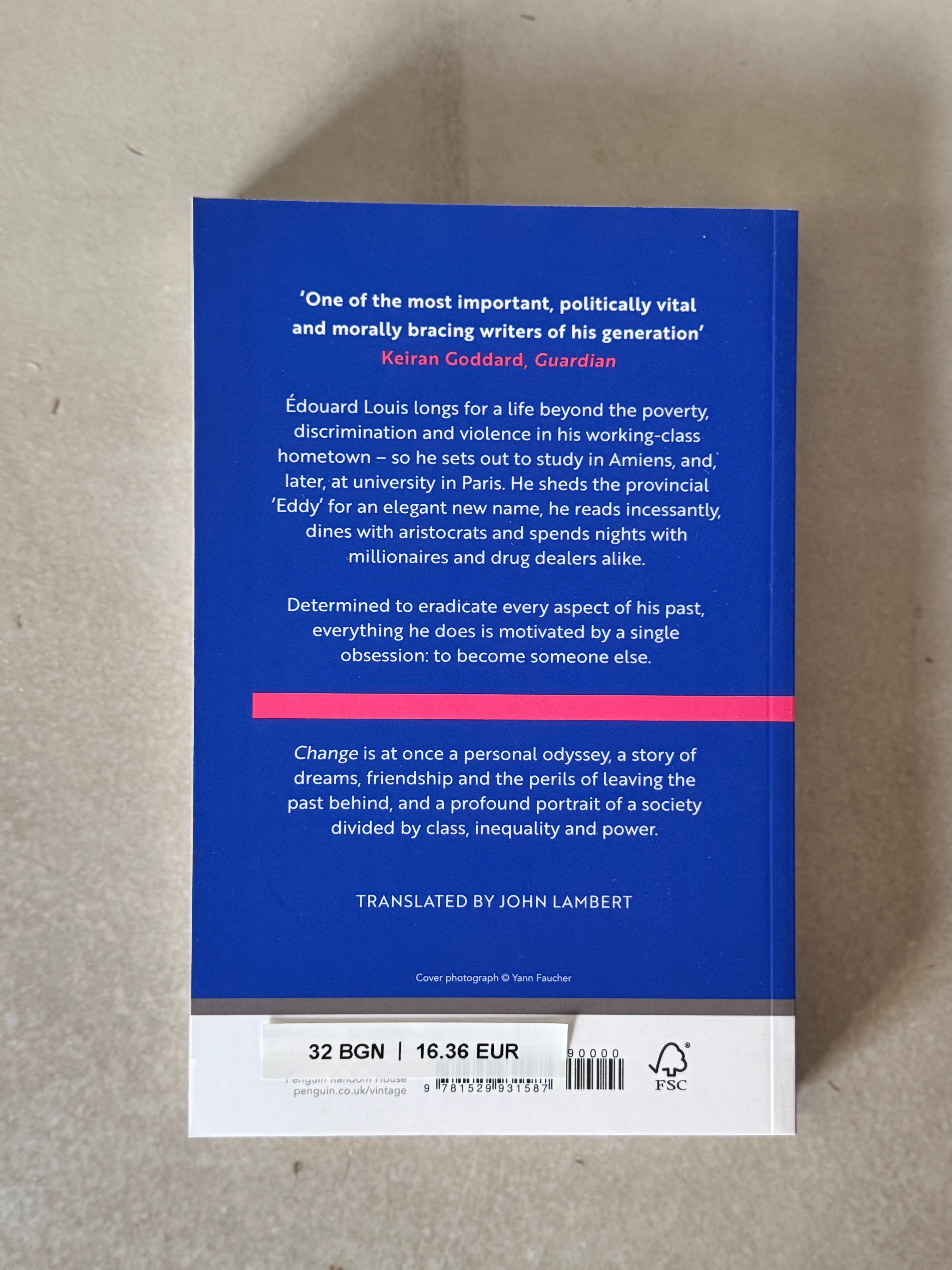 Change: A Novel by Edouard Louis