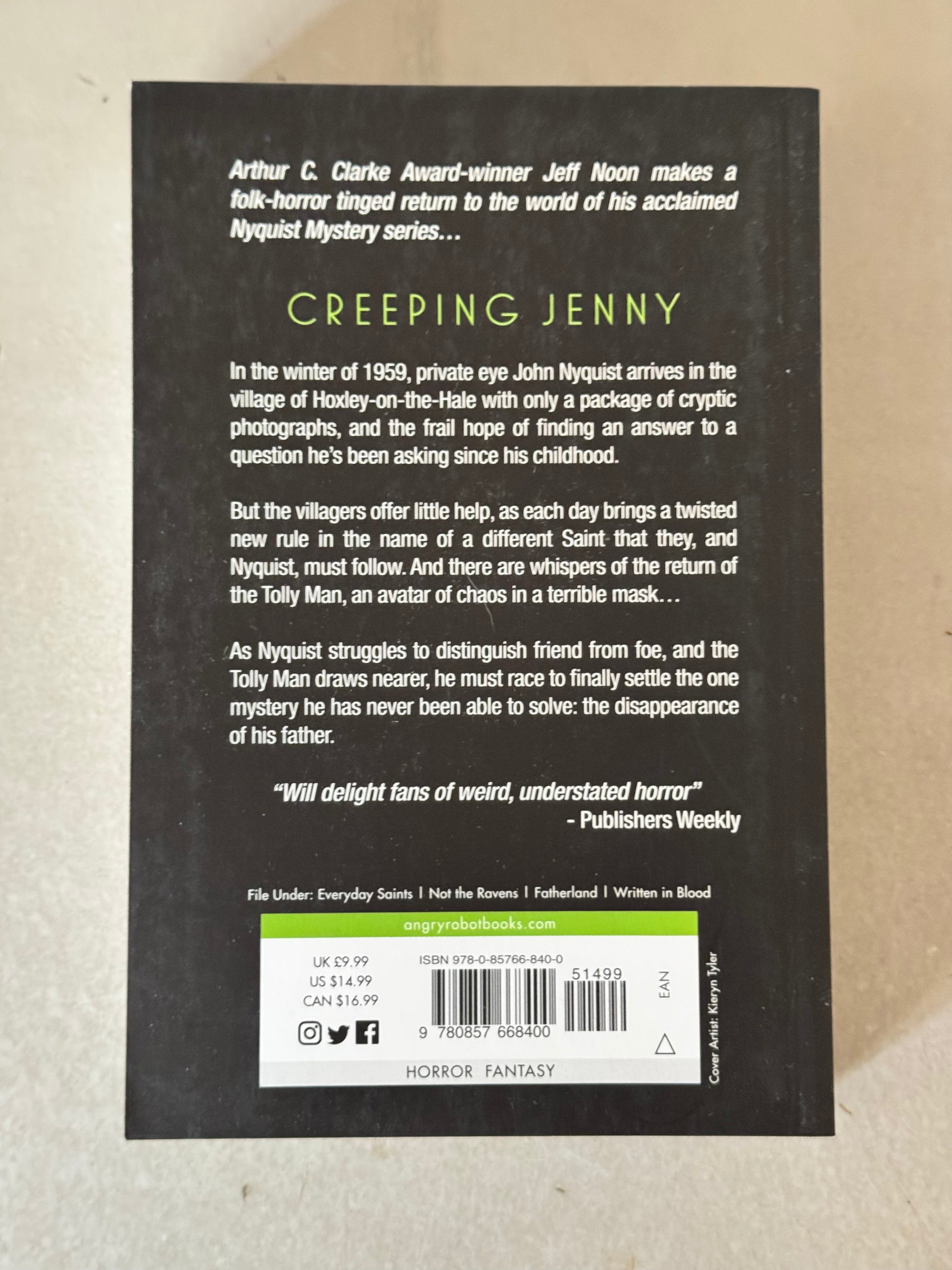 Creeping Jenny: A Nyquist Mystery by Jeff Noon