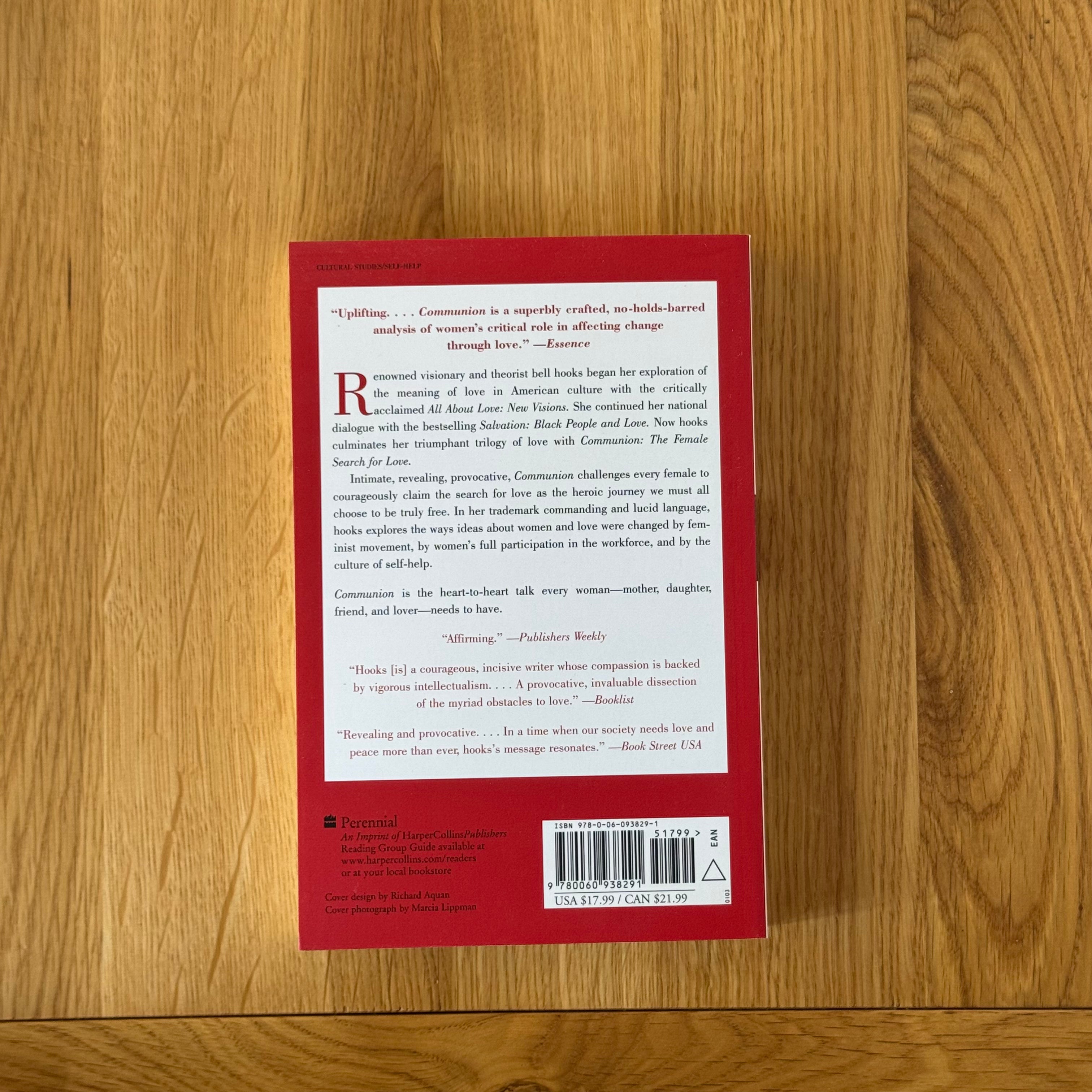 Communion: The Female Search for Love by Bell Hooks
