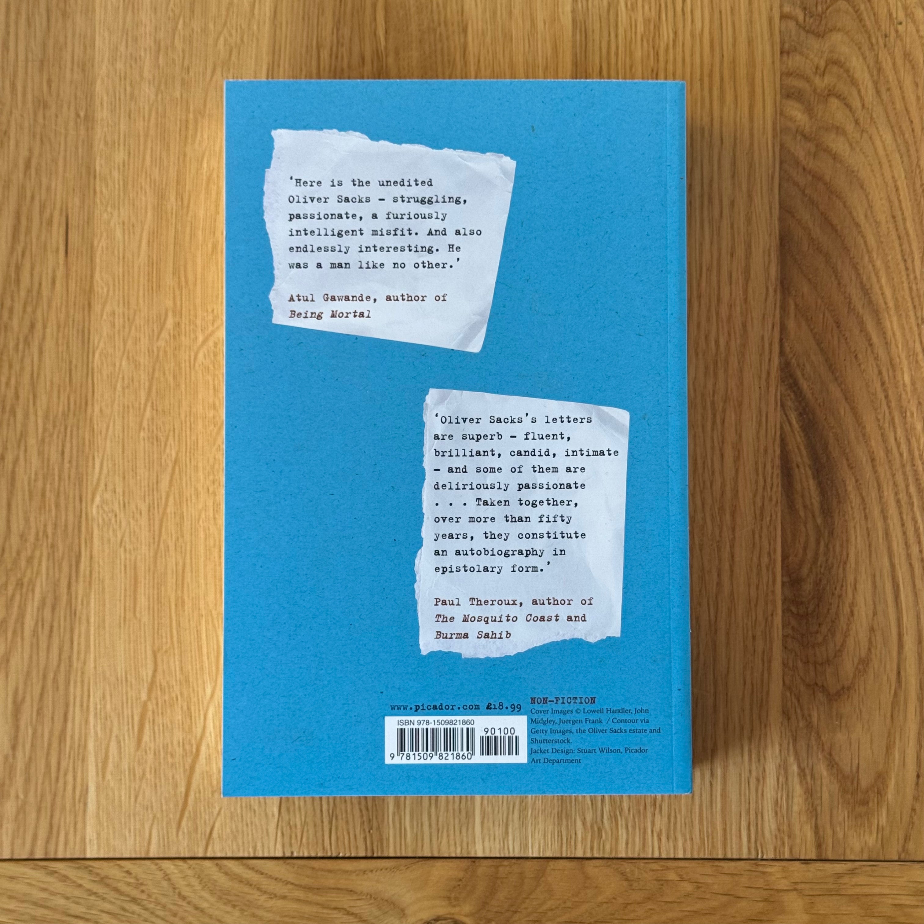Letters by Oliver Sacks