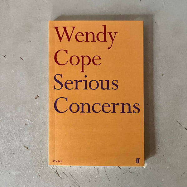 Serious Concerns by Wendy Cope