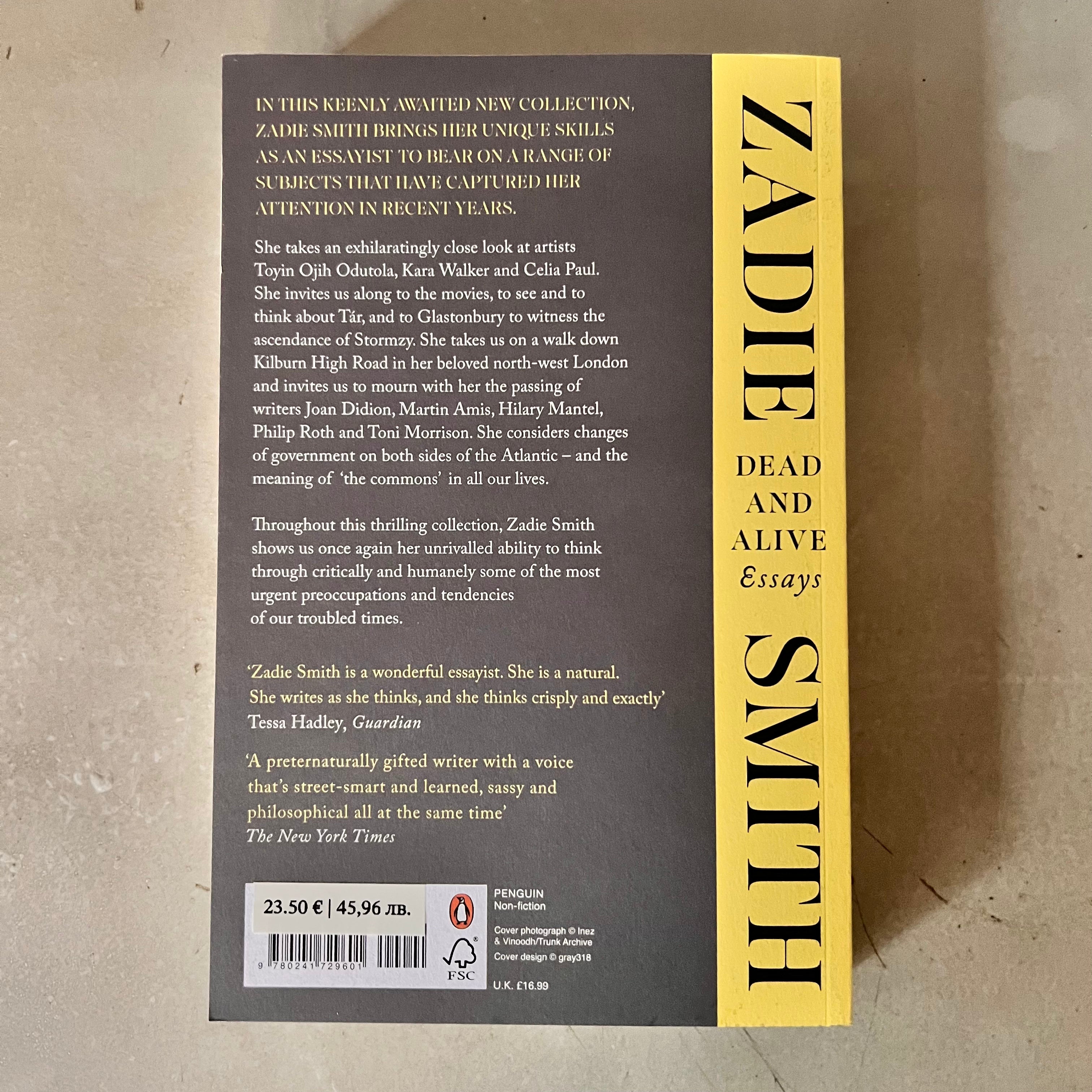 Dead and Alive by Zadie Smith