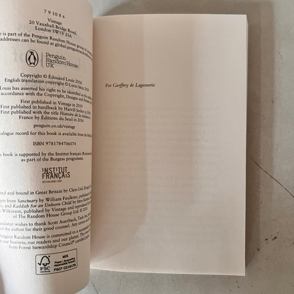 History of Violence by Edouard Louis