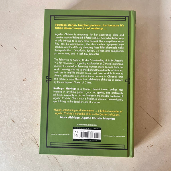 V is for Venom by Kathryn Harkup