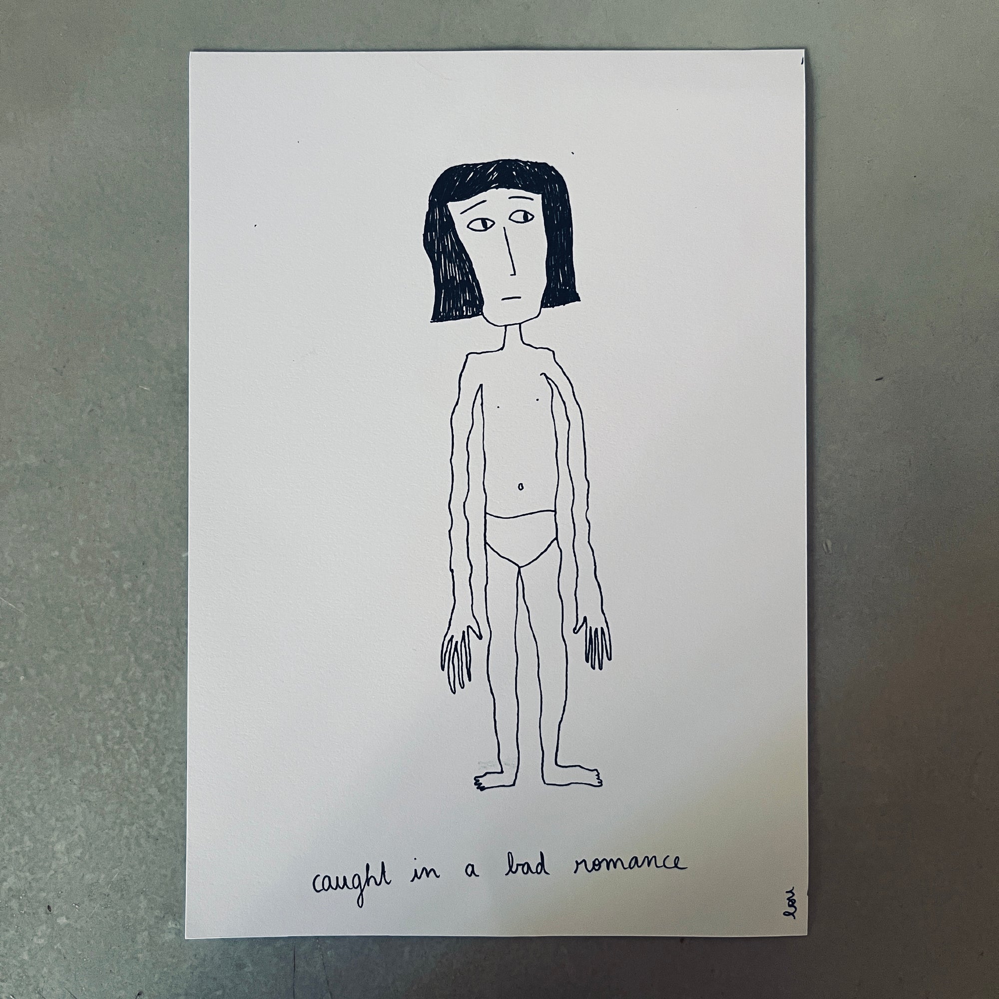 caught in a bad romance. Print by Lou Couton