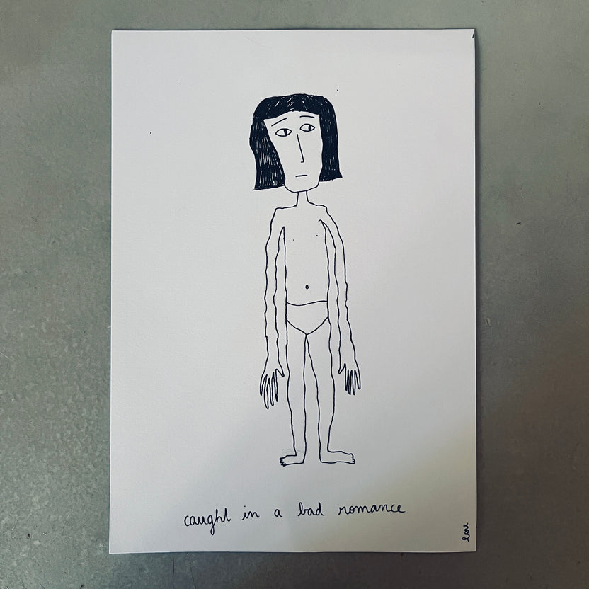 caught in a bad romance. Print by Lou Couton
