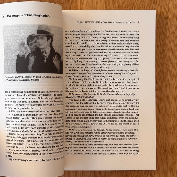 The Anarchy of the Imagination by Rainer Werner Fassbinder