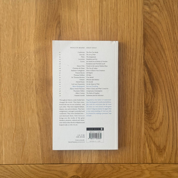 Great Ideas: Fear and Trembling by Søren Kierkegaard