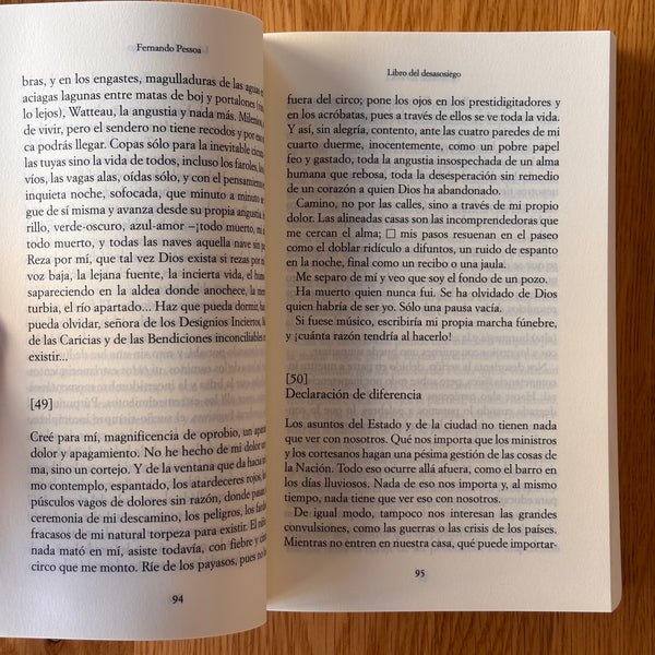 Libro del desasosiego by Fernando Pessoa
