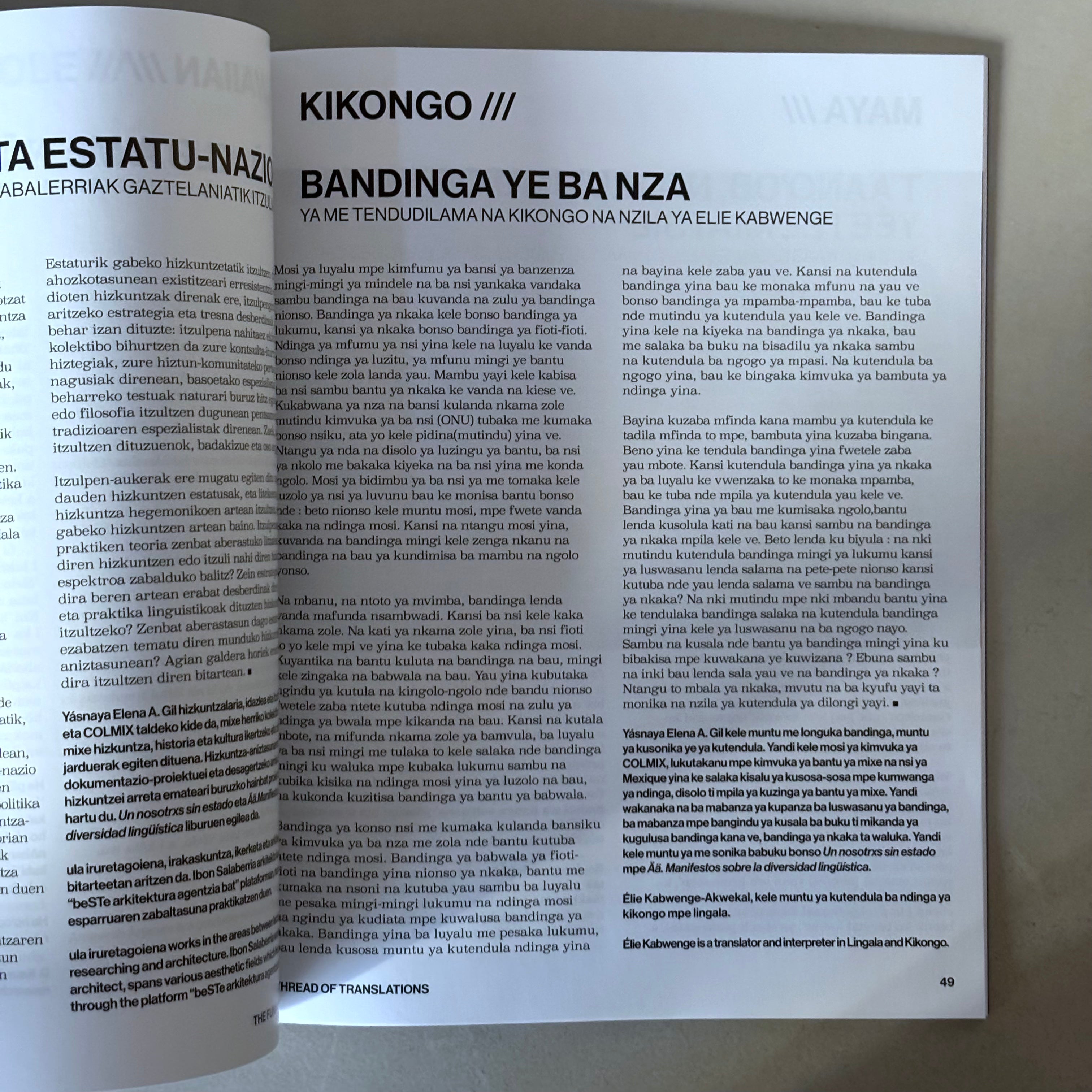 The Funambulist, Issue 53: Thread of translation