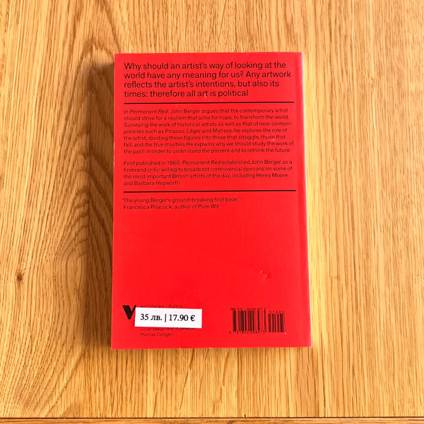 Permanent Red: Essays in Seeing by John Berger