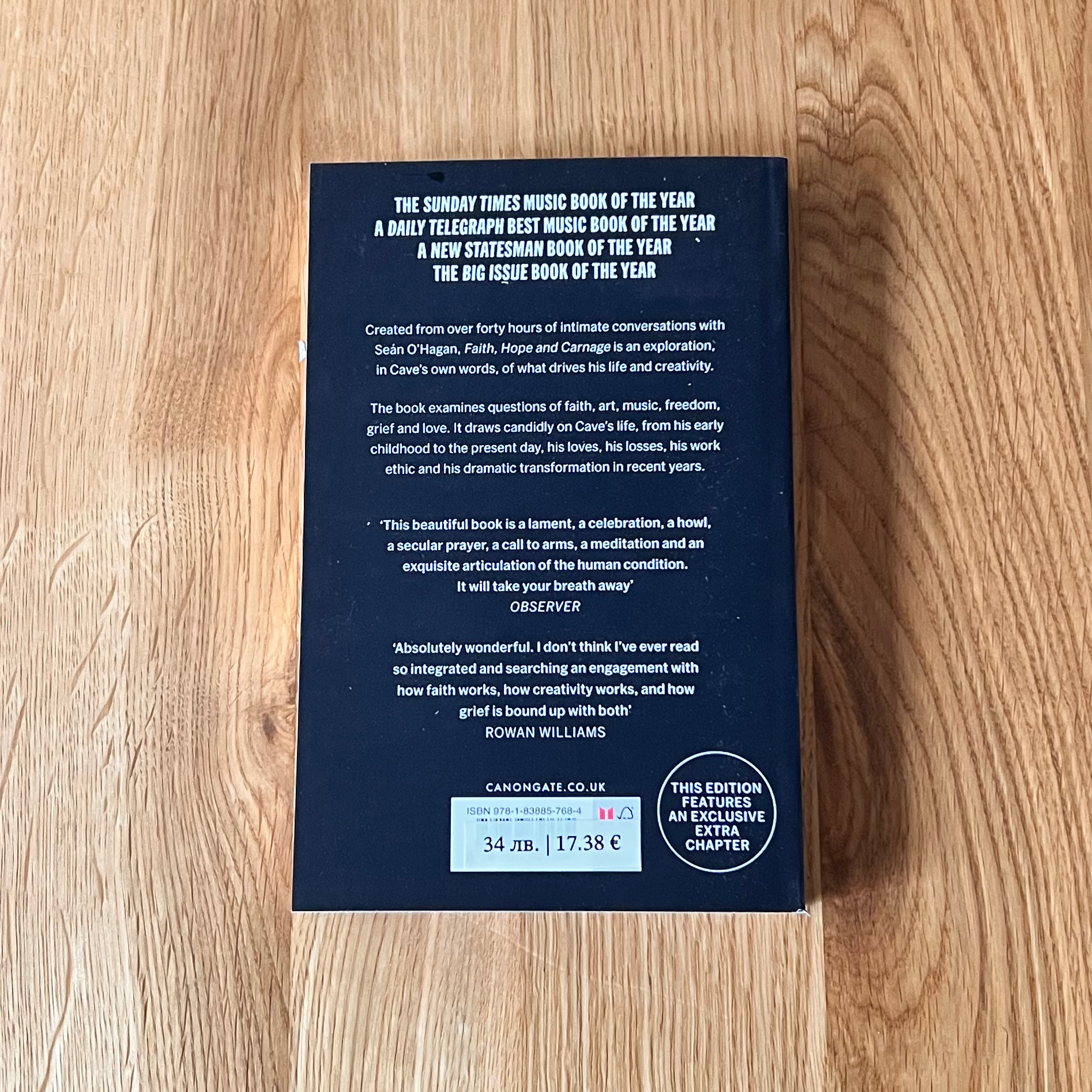 Faith, Hope and Carnage by Nick Cave and Seán O'Hagan