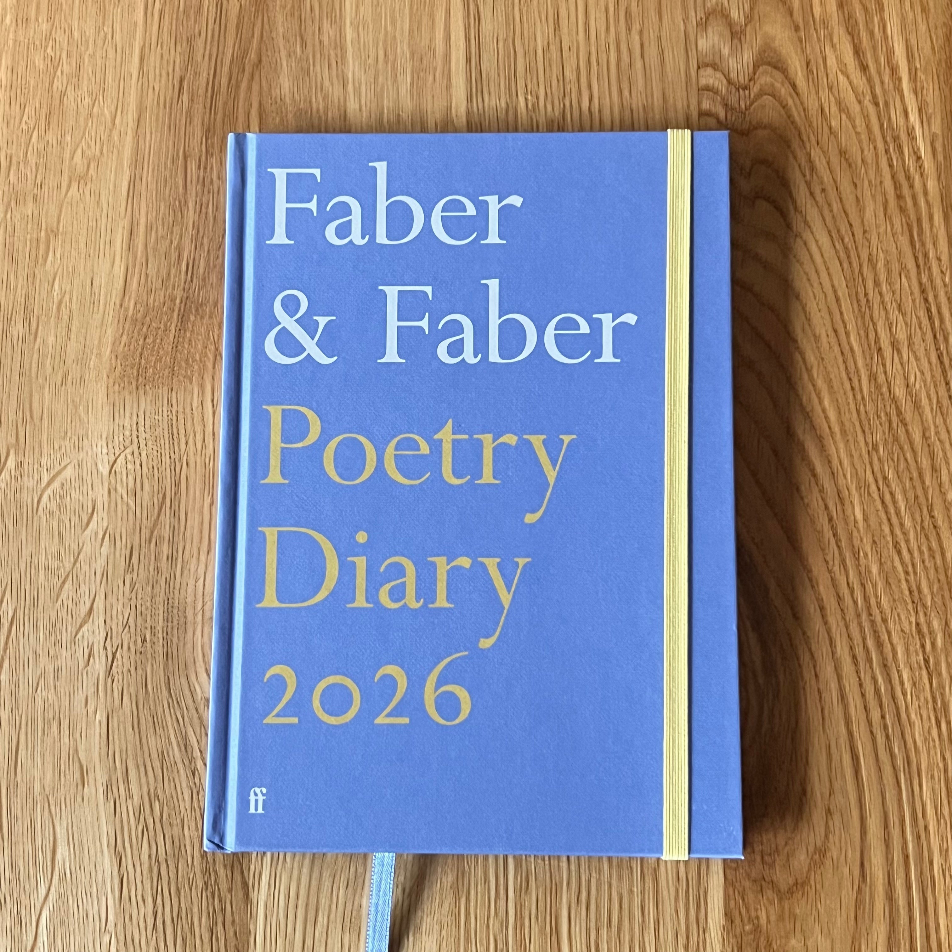 Faber Poetry Diary 2026