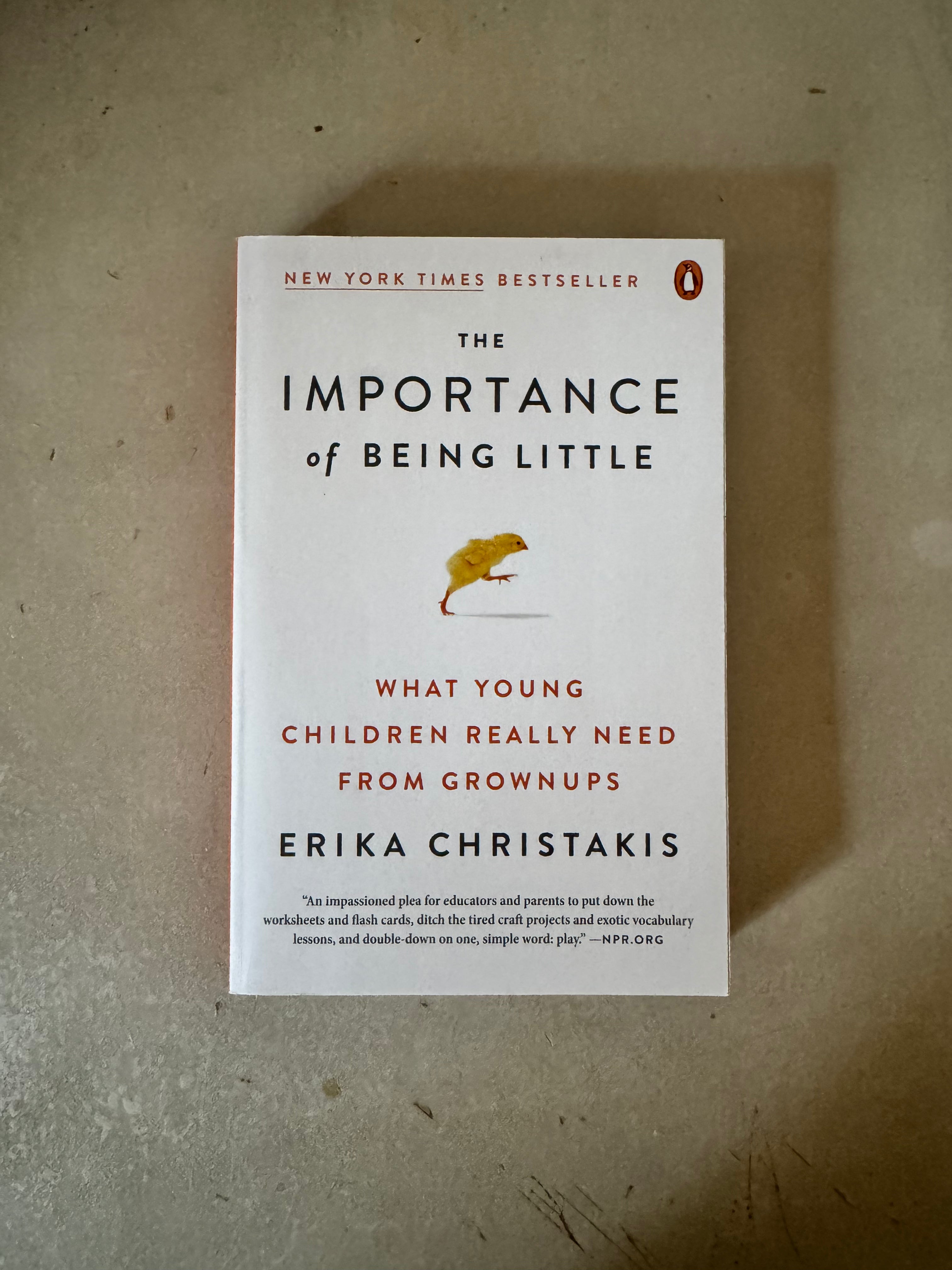 The Importance of Being Little : What Young Children Really Need from Grownups by Erika Christakis