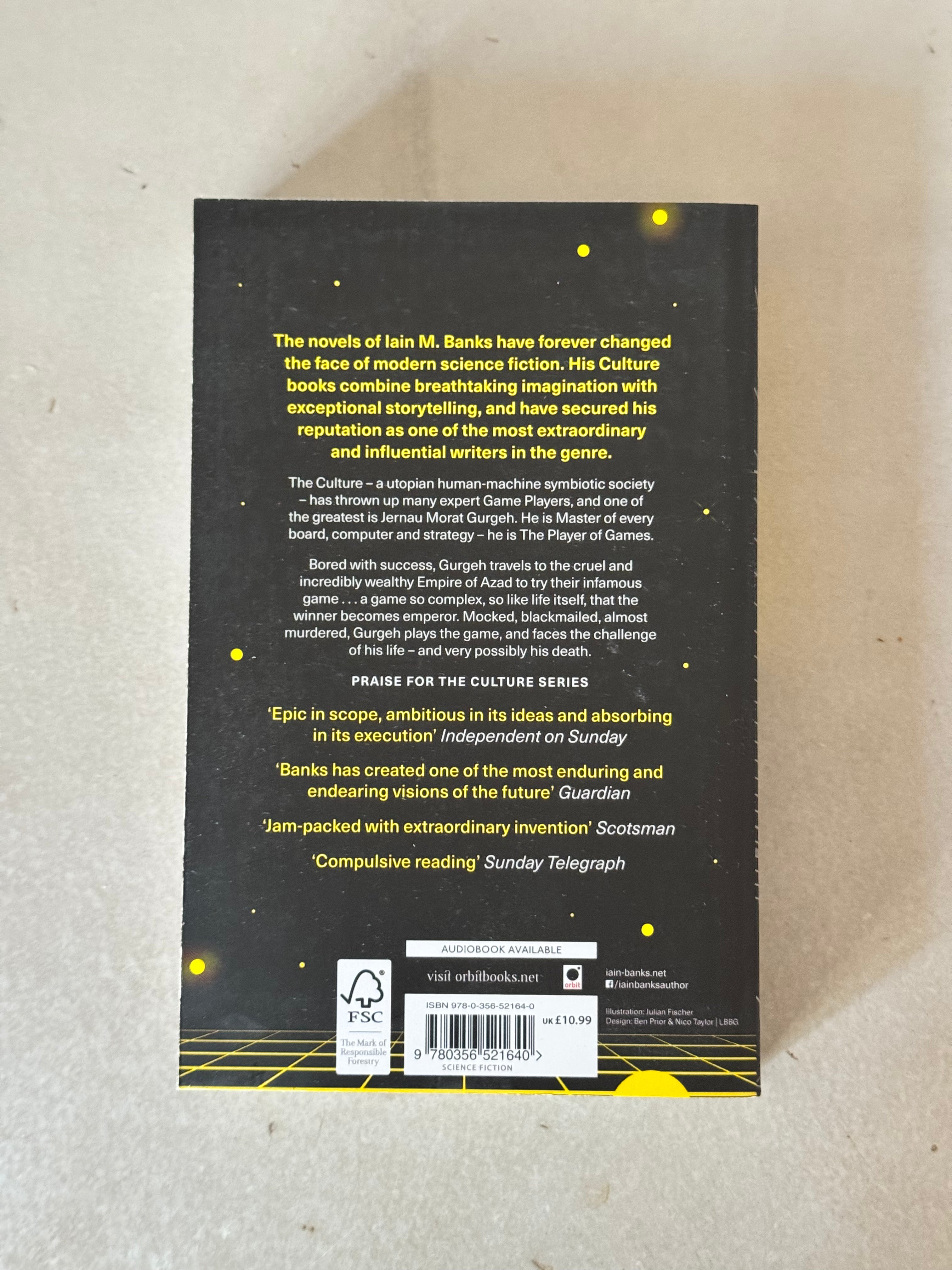 The Player Of Games: A Culture Novel by Iain M. Banks