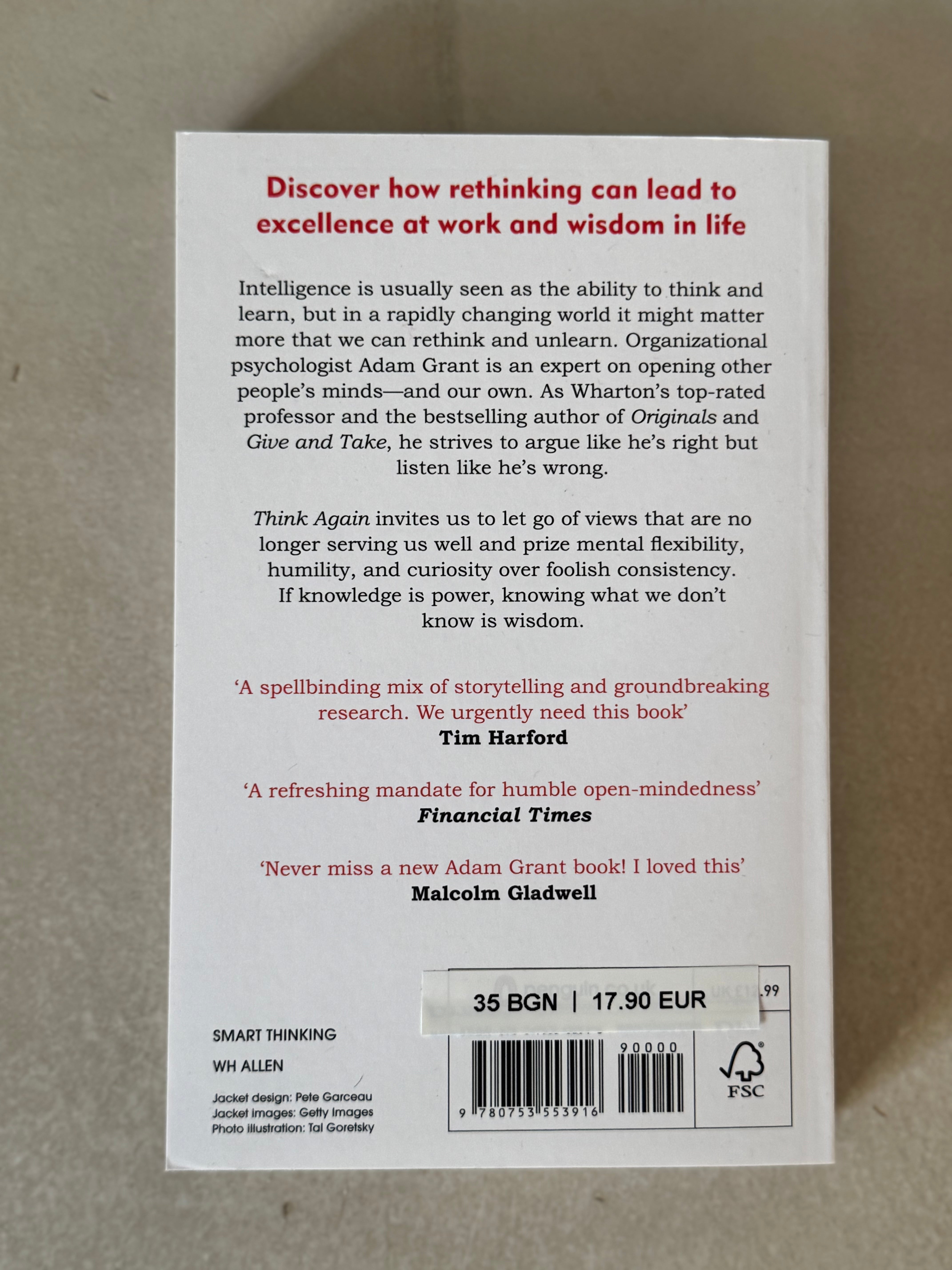 Think Again by Adam Grant