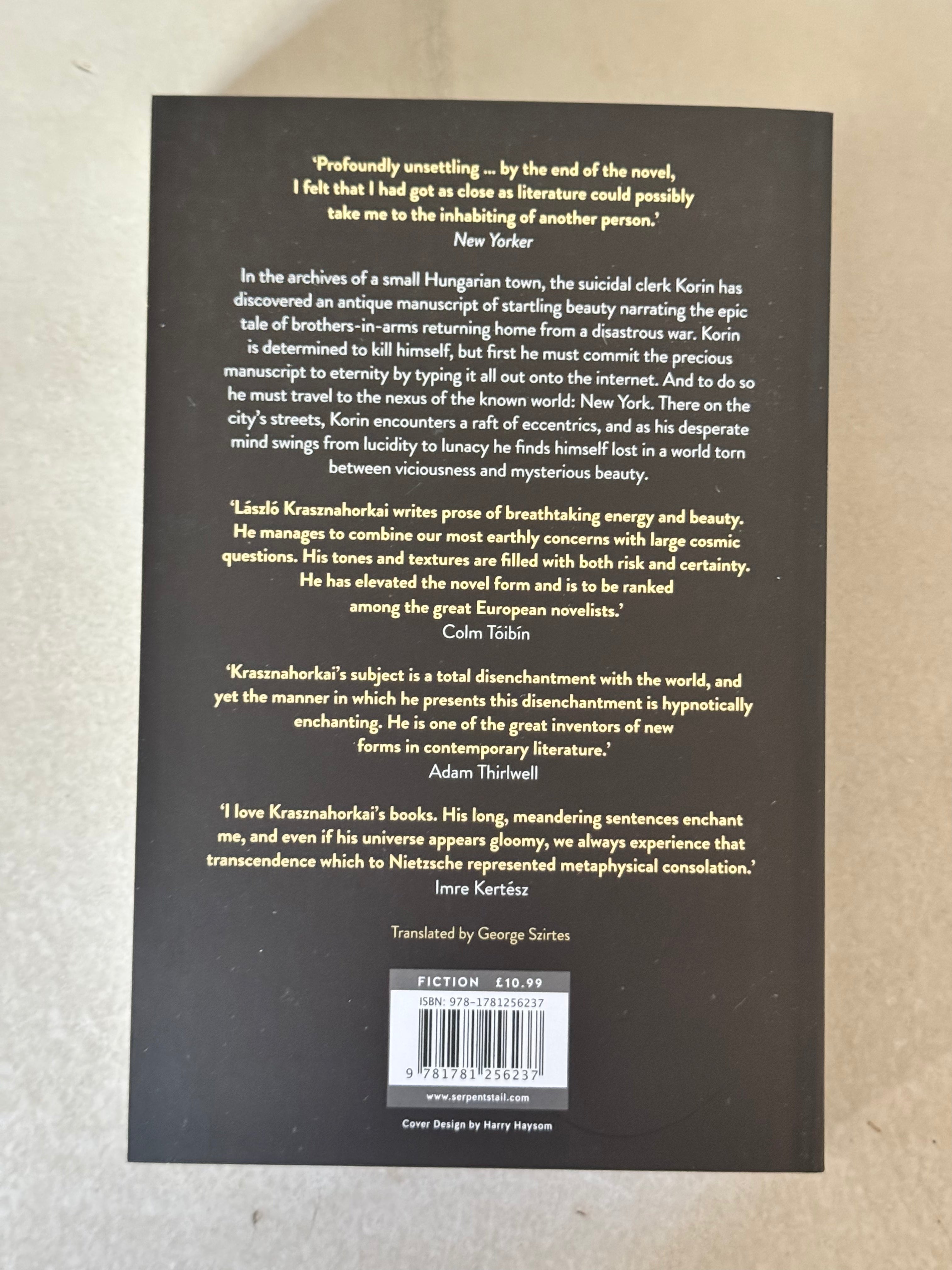 War and War by László Krasznahorkai