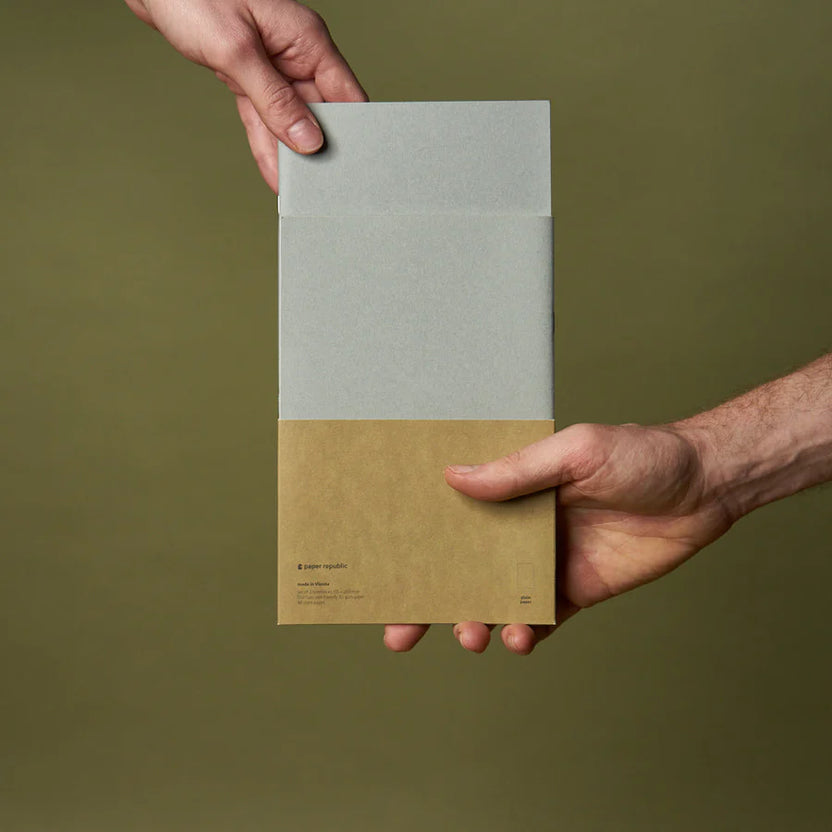 paper republic | 2 x notebooks plain paper [XL]