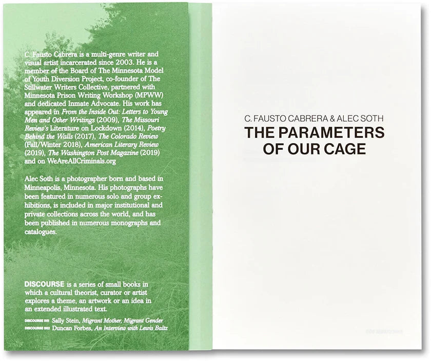 The Parameters of Our Cage (Updated Edition) by C. Fausto Cabrera & Alec Soth