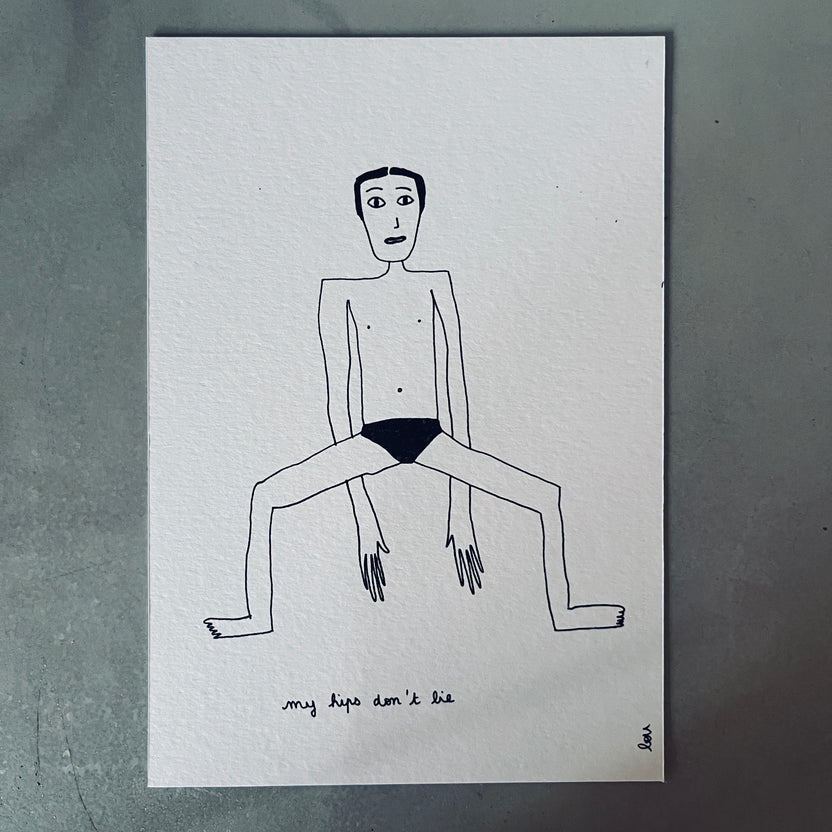 my hips don't lie... Print by Lou Couton